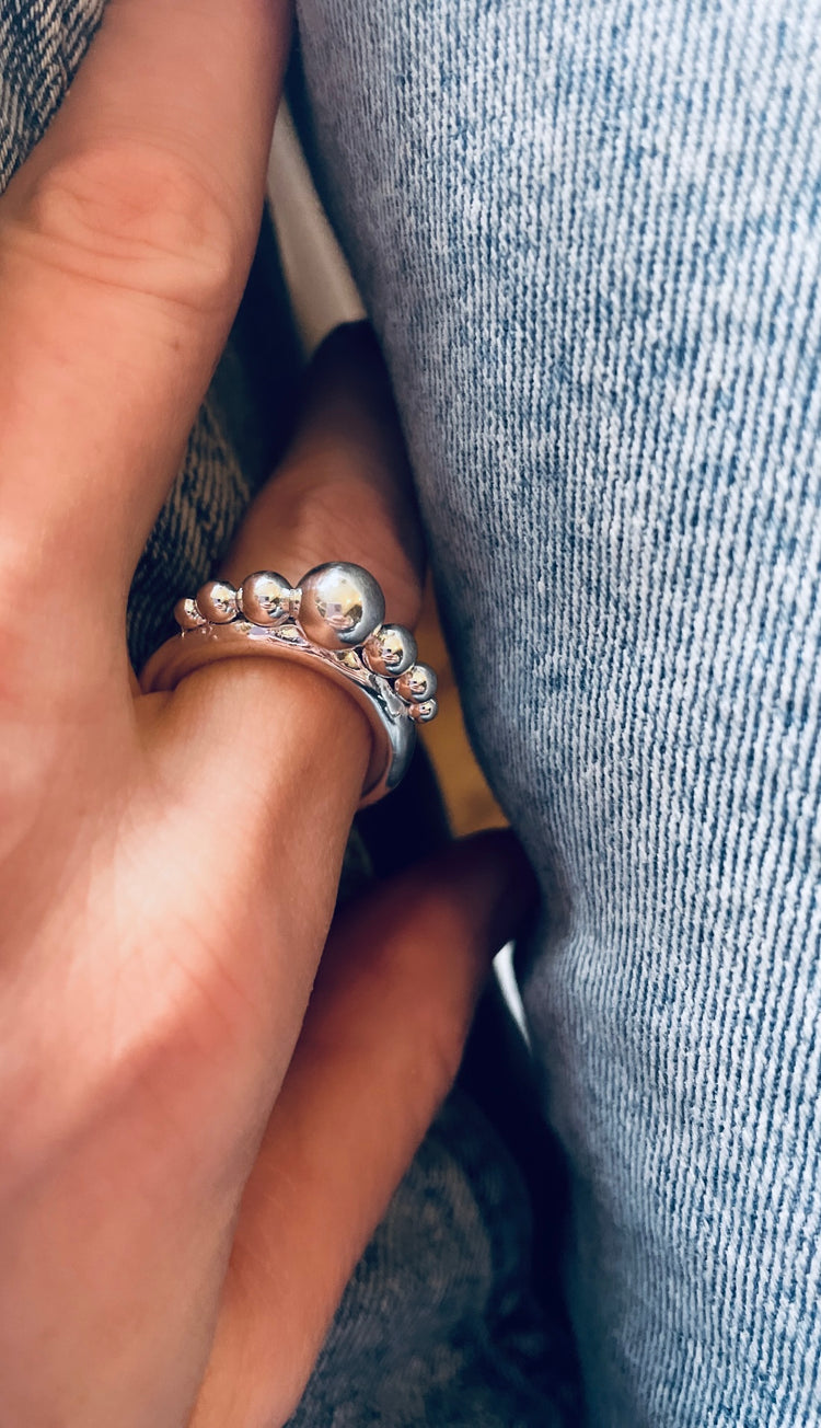 SALE Noomi Band Silver Ring, Large