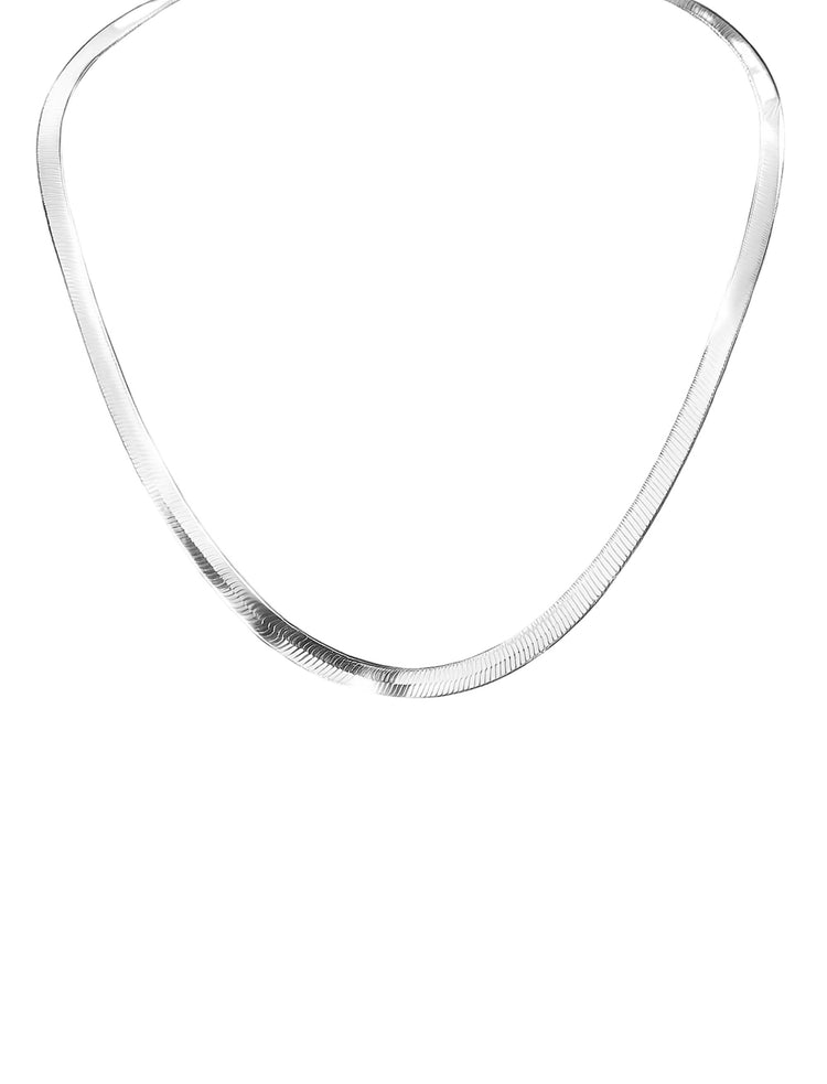 Kedja halsband, snake kedja, 5 mm bred.