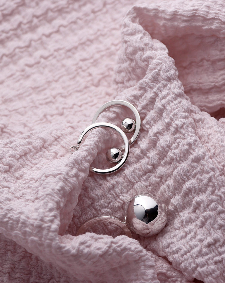 Happy Inside Hoops | 925 silver