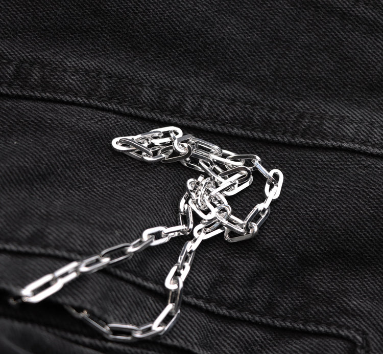 Mila Man Paperclip Chain Necklace | 925 silver