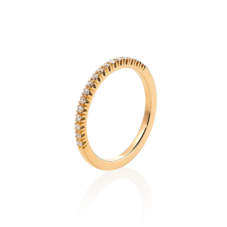 Sienna Wedding Ring 18k. gold with diamonds | Wedding ring / Engagement ring