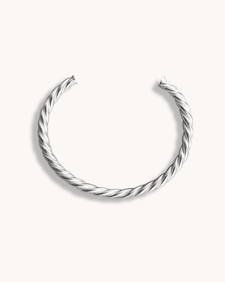 Entwine Twisted Cuff armband | 925 silver