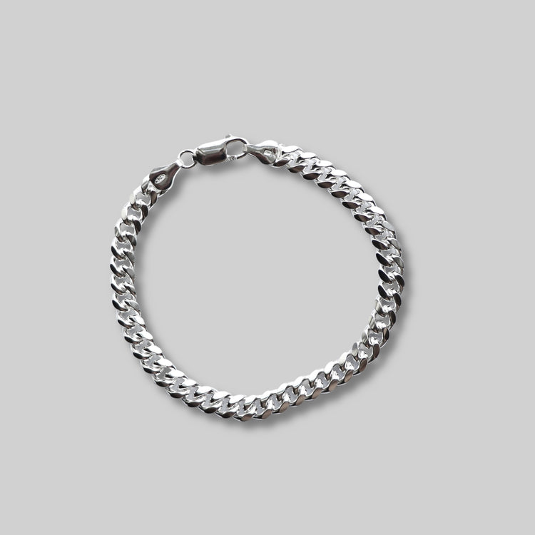 Pansar kedja, modell Cuban med karbinhakelås.