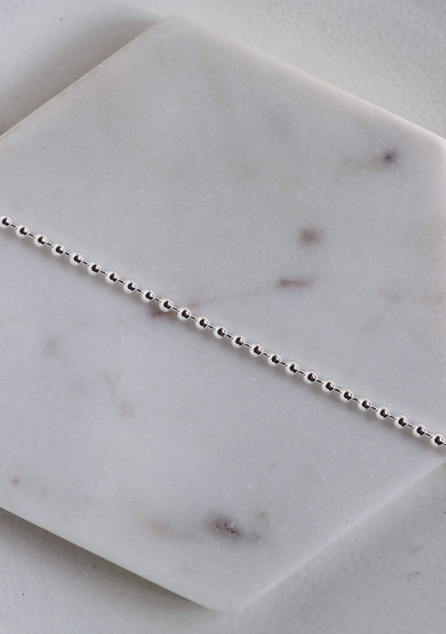 Kulkedja i silver, 3 mm, armband.