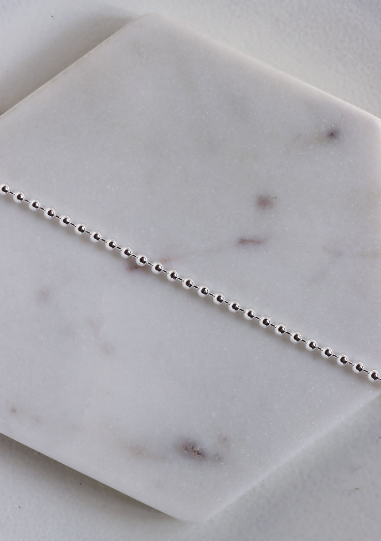 Kulkedja i silver, 3 mm, armband.