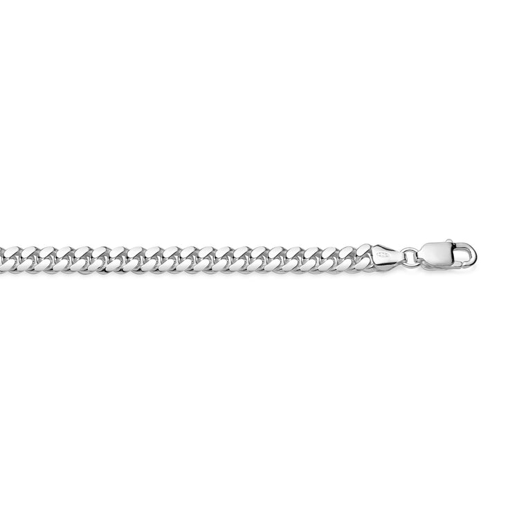 Mila Man Miami Cuban, Men's Bracelet chain silver, 7 mm