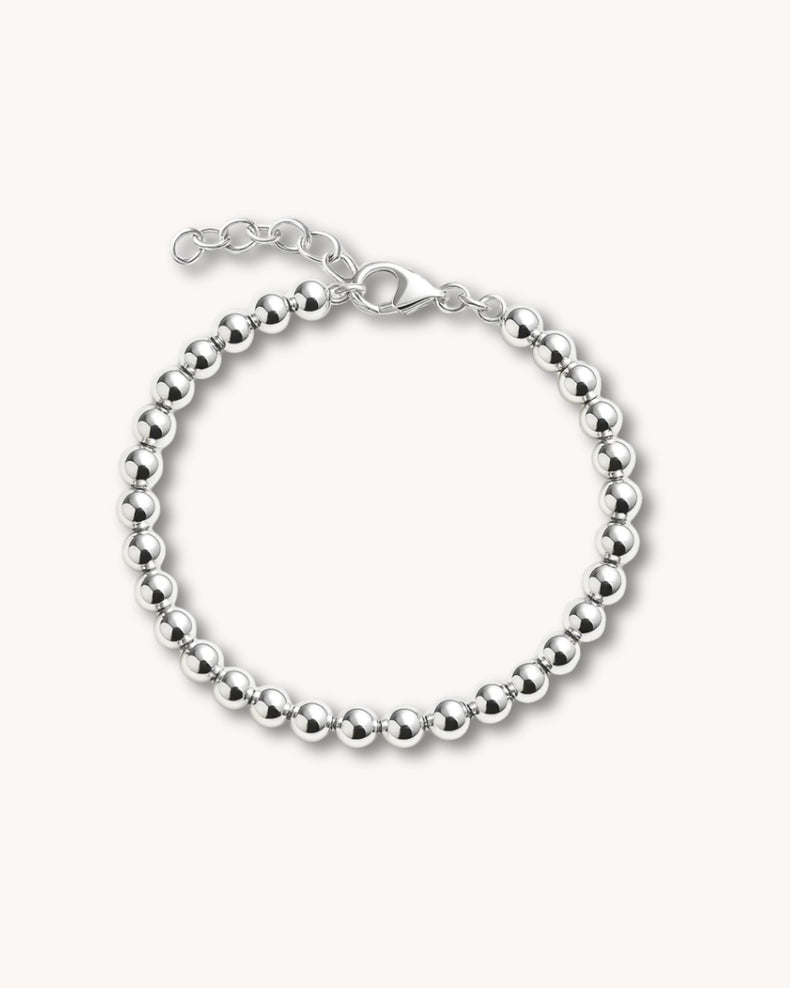 Silver Pearl Bracelet, silver