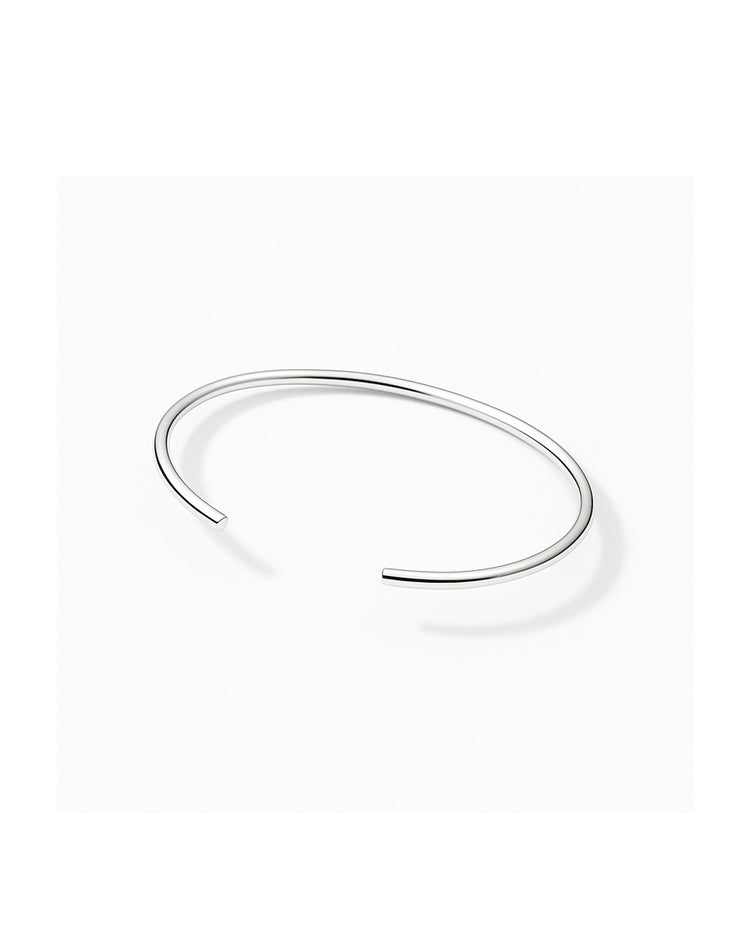 cuff armband i blankt silver