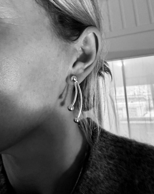 Sample Sale Bow örhängen | 925 silver