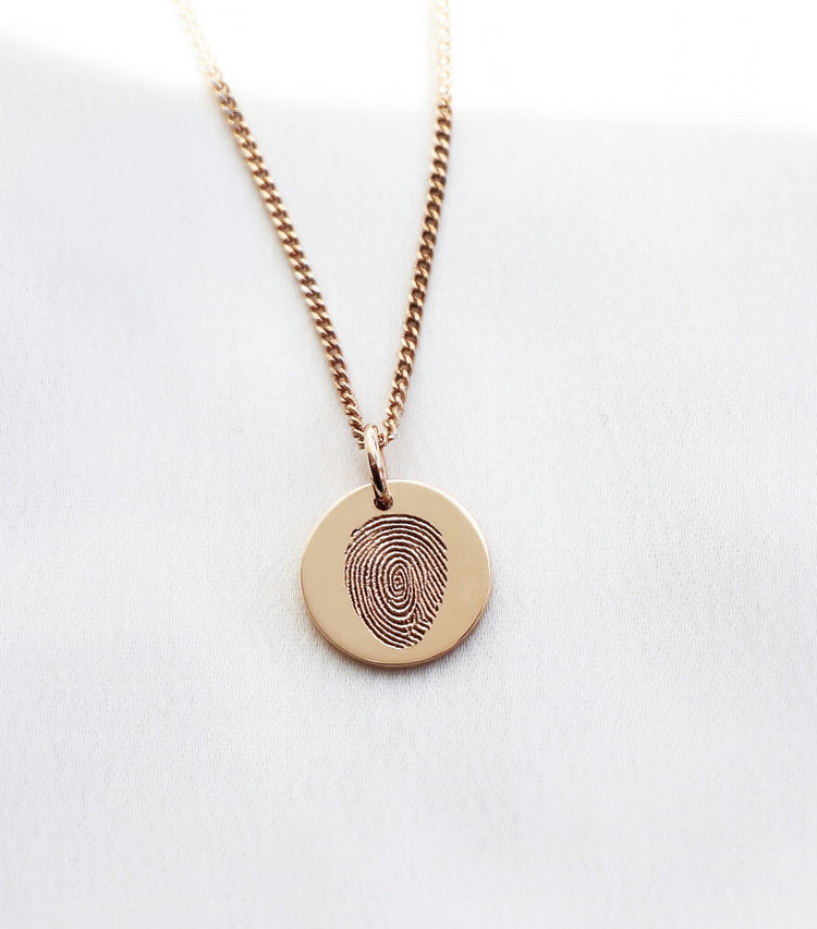 Charm with your own fingerprint | 18k Gold