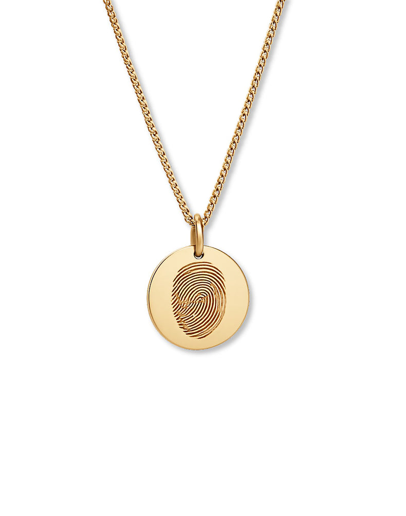 Charm with your own fingerprint | 18k Gold