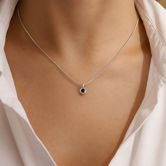 Minou Diamond necklace, Black diamond 0.10 ct