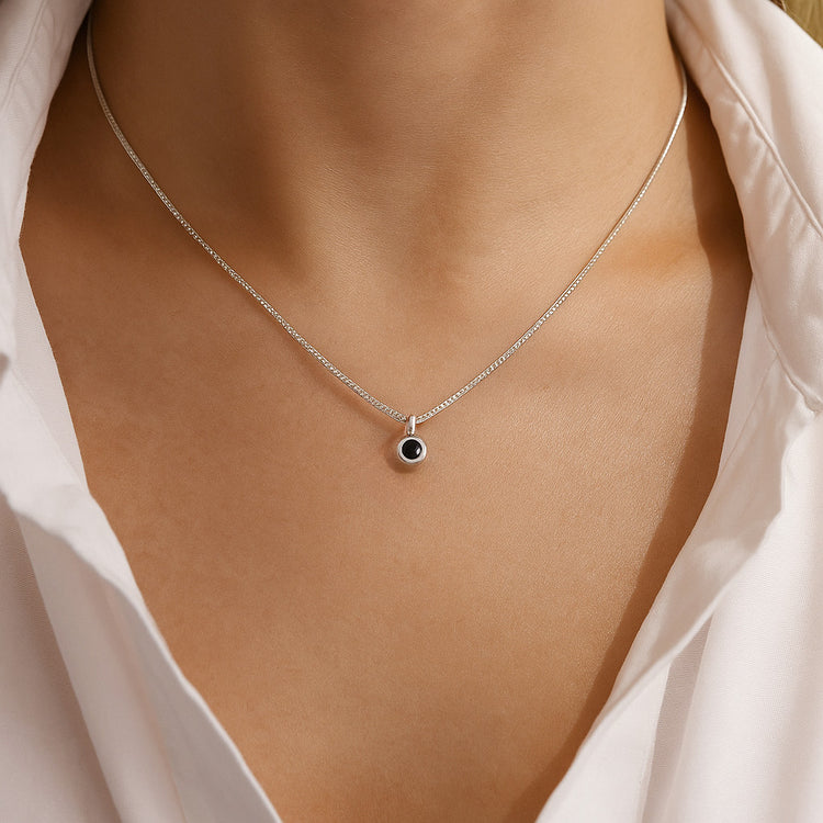 Minou Diamond necklace, Black diamond 0.10 ct