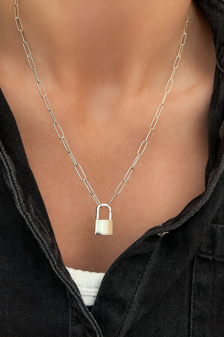 Love Locker Chain Halsband | 925 silver