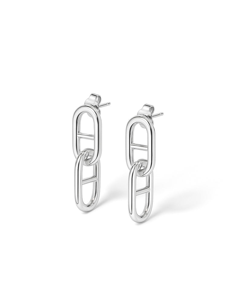 Chunky Anchor Chain Earrings | 925 silver