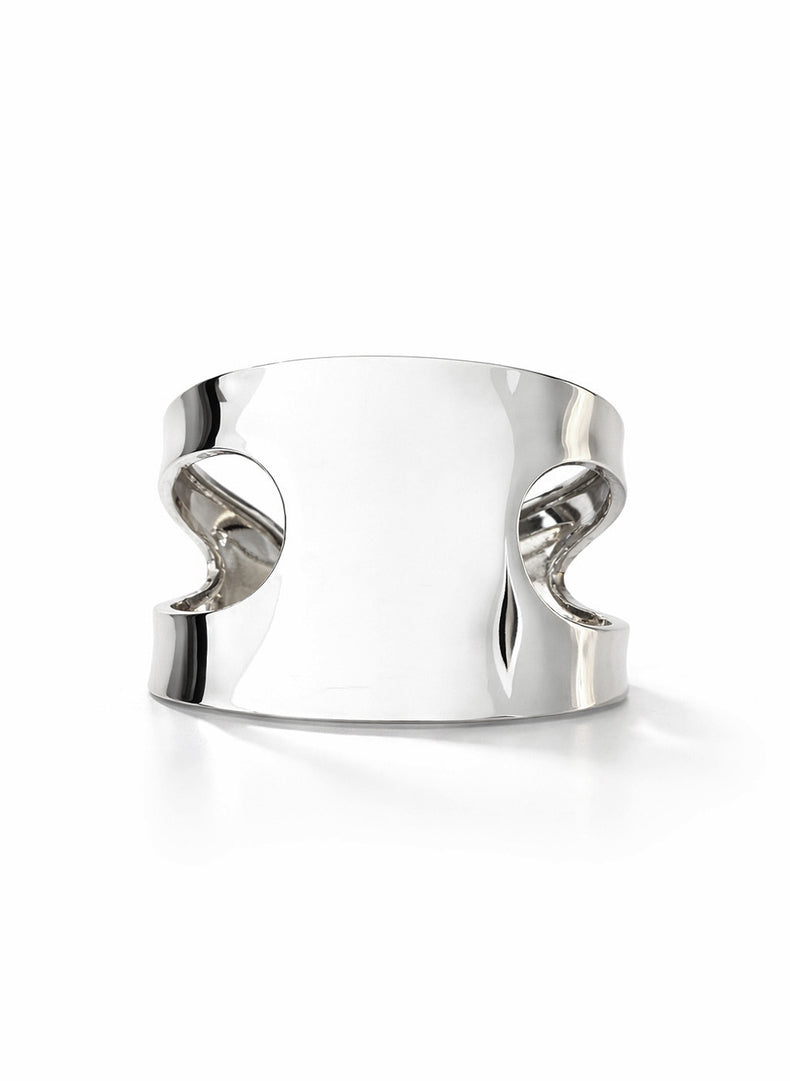 Curved Cuff armband | 925 silver