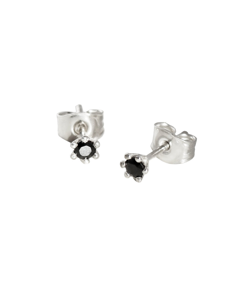 Julie Diamond Earrings, Black Diamonds