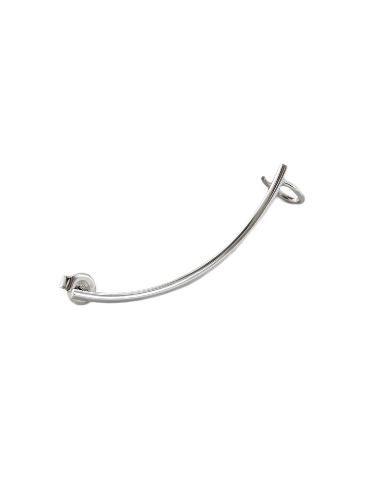 Rod Bow ear cuff silver
