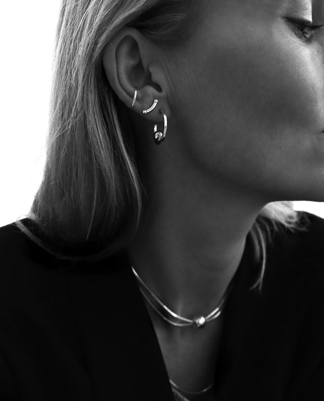 Happy Inside Hoops | 925 silver