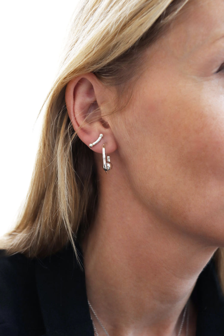 Happy Inside Hoops | 925 silver