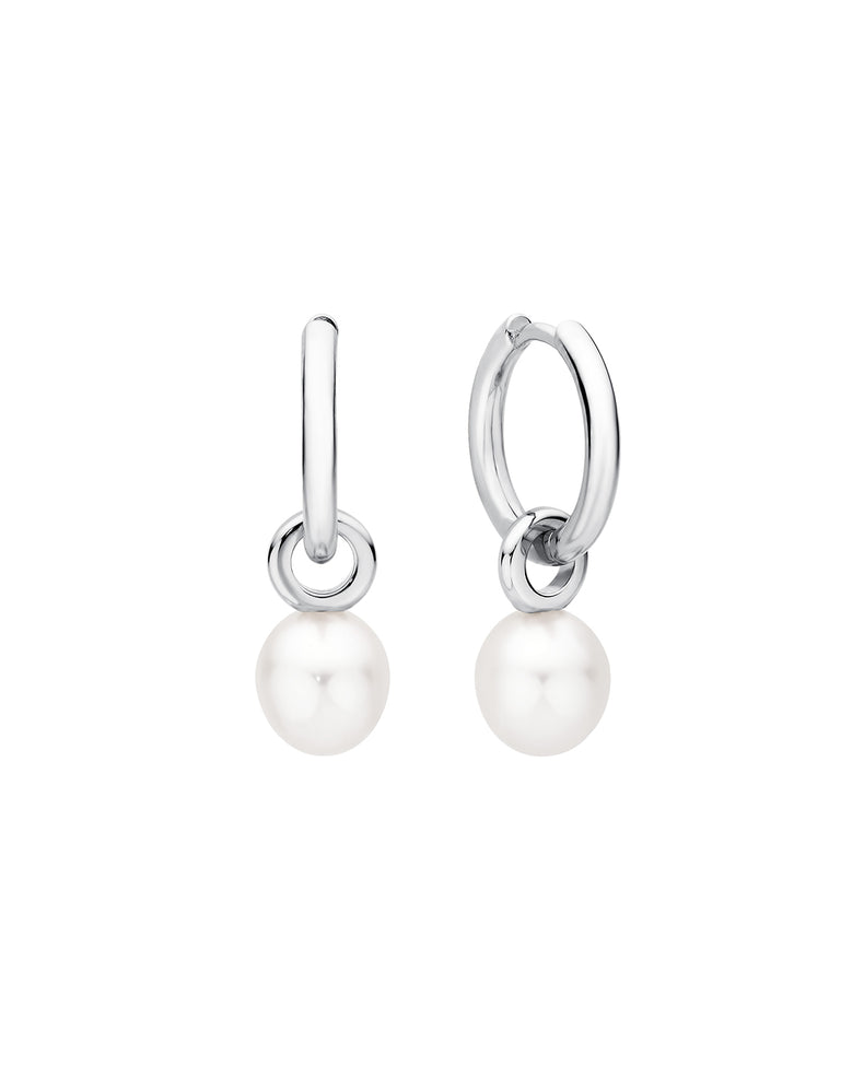 Pearl Earrings Hoops