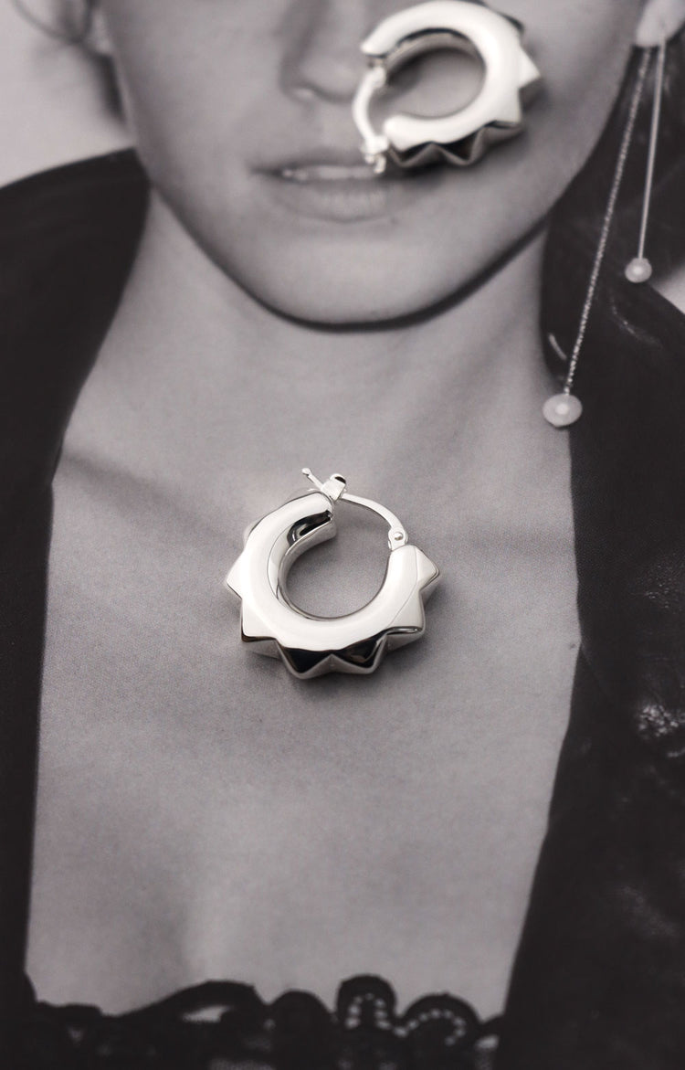 Peak Chunky Hoops | 925 silver