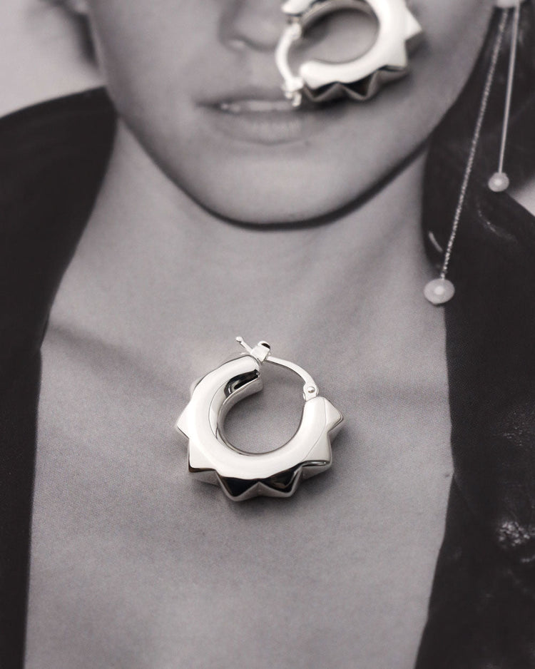 Peak Chunky Hoops | 925 silver