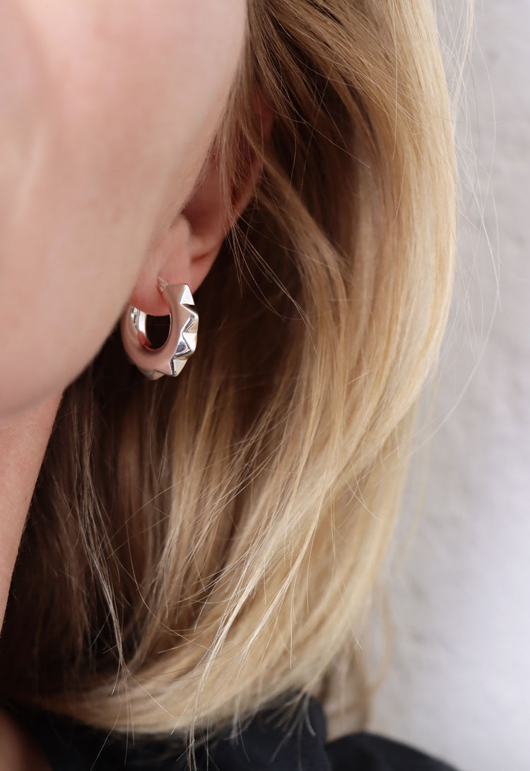 Peak Chunky Hoops | 925 silver