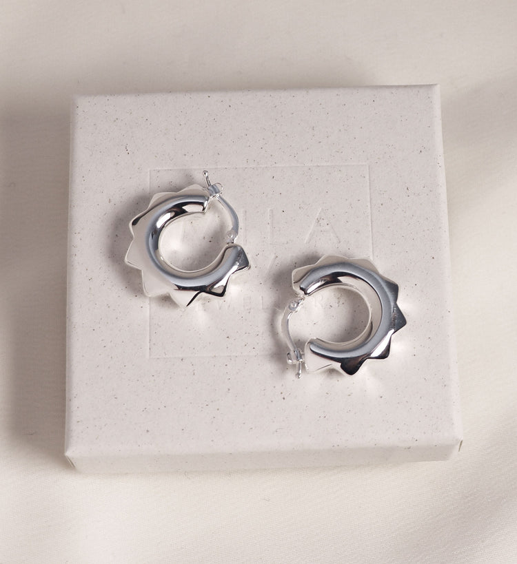 Peak Chunky Hoops | 925 silver