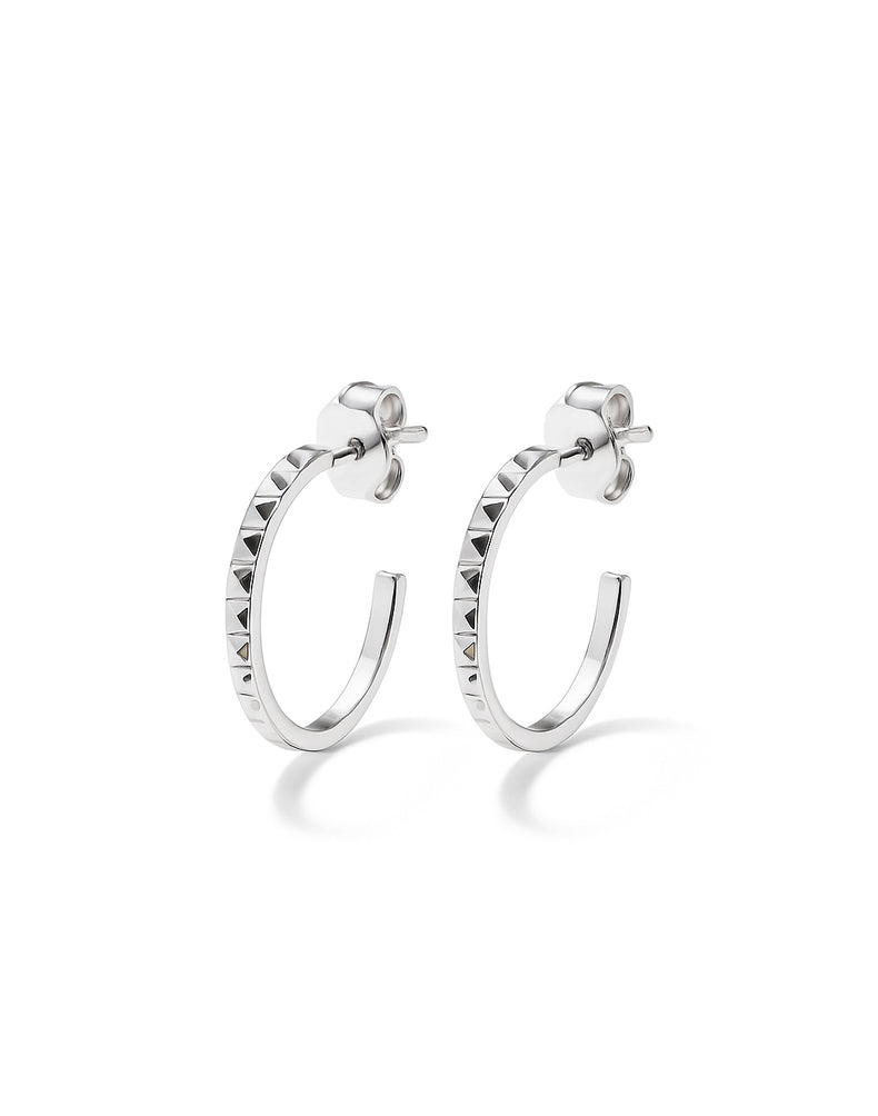 Peak Hoops, silver