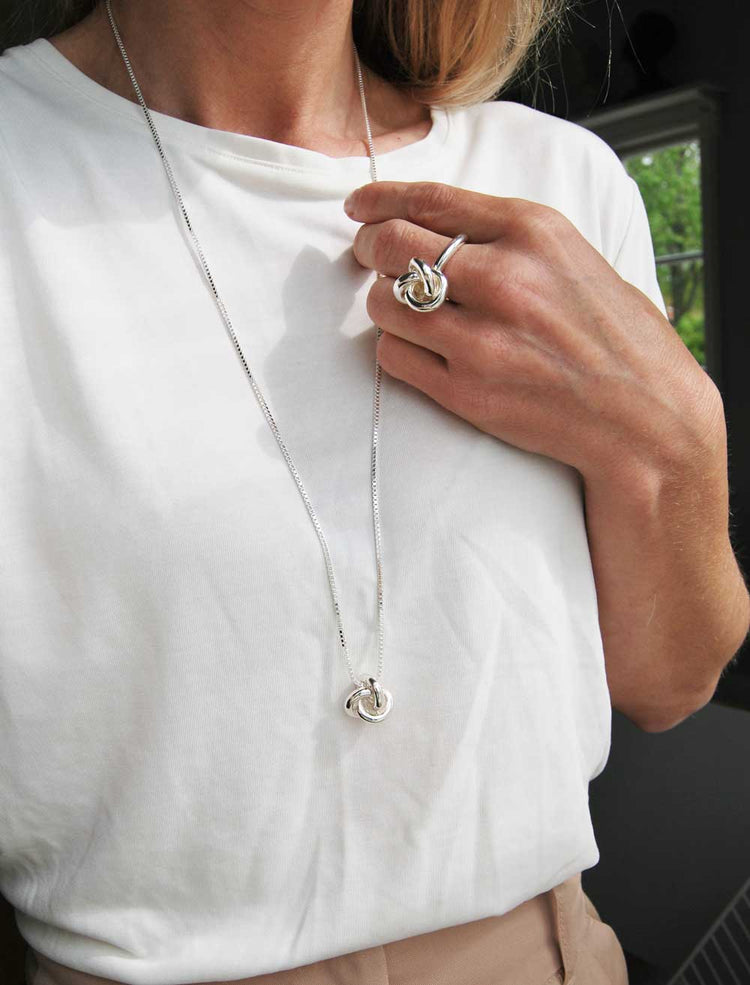 3 in One Fat Knot necklace | 925 silver