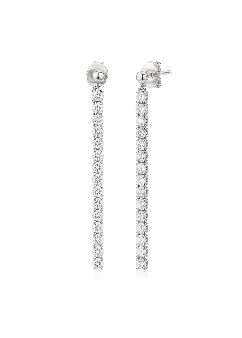 Long Crystal Line örhängen