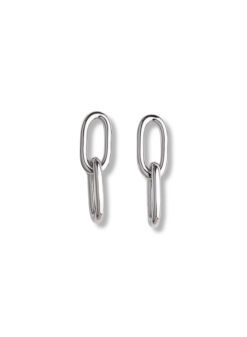 Chunky Paperclip Links, earrings | 925 silver