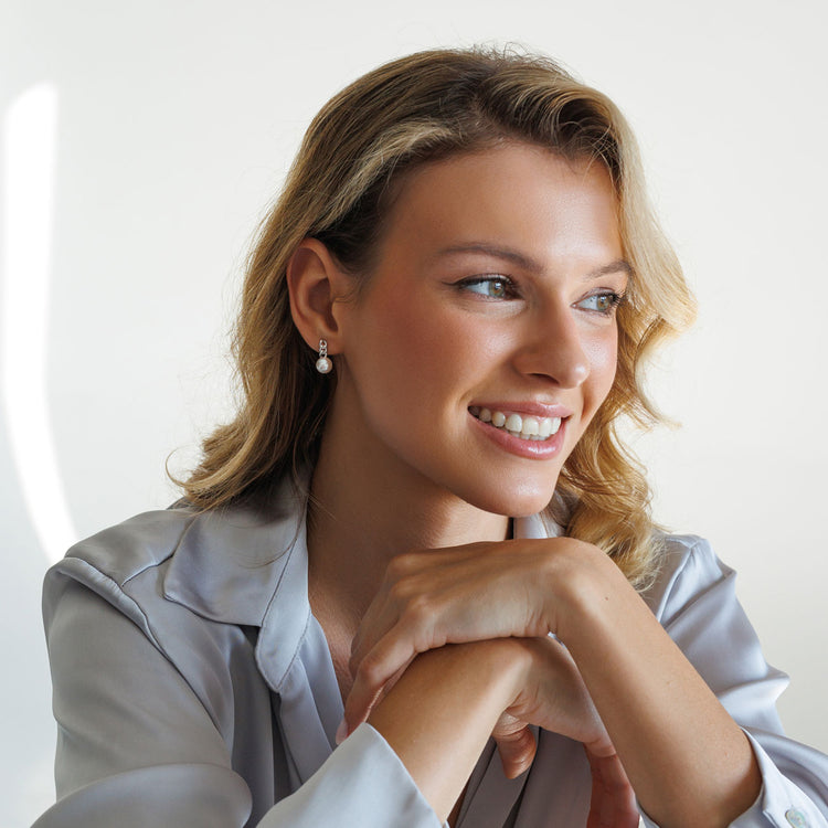 Pearl Chain Earrings