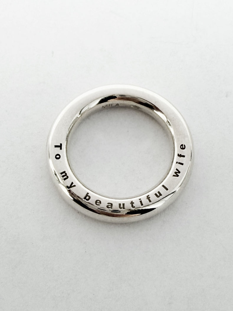 Sample Sale Graverat hänge / ring | 925 silver