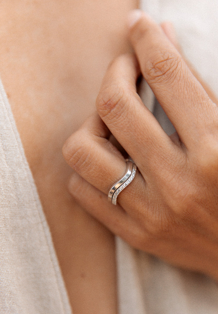 Line Diamond Ring 0.3 ct