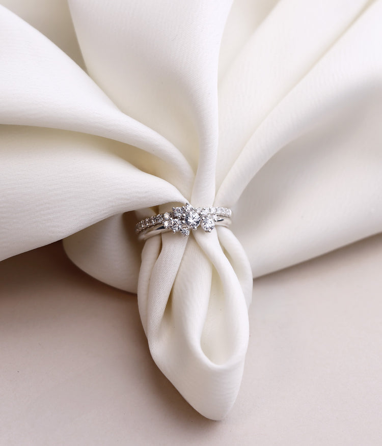 Wedding & Engagement Ring Couple Women, Celine + Elise