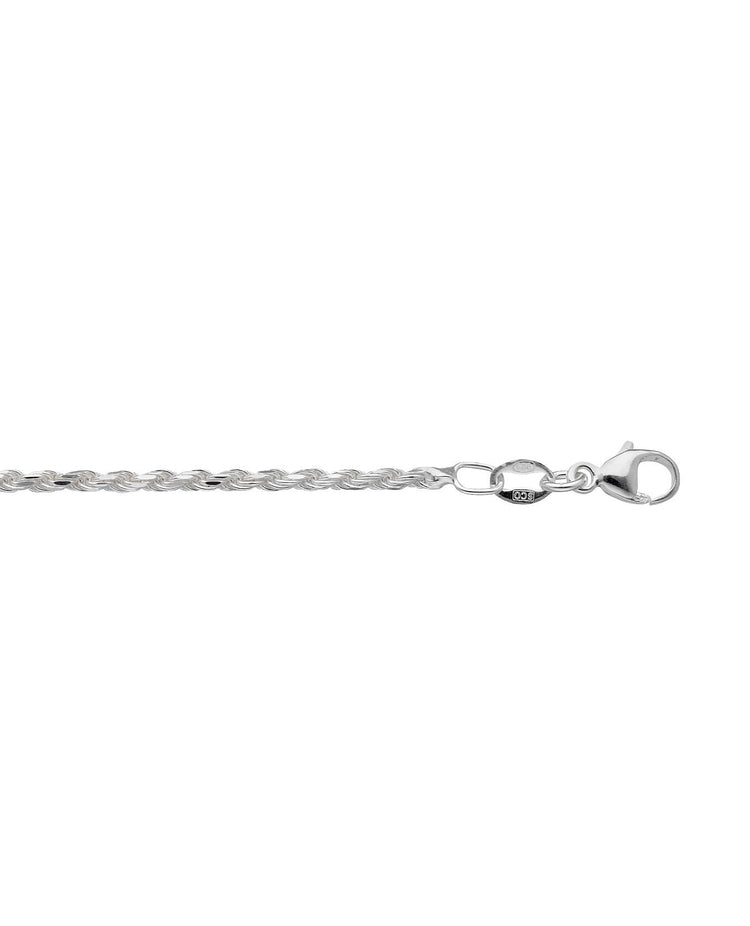 Mila Man Chain bracelet, Rope / Cordell Chain, silver