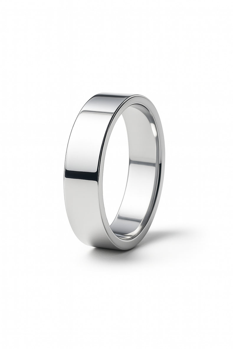 Wedding/Engagement ring for men, silver ring 7 mm