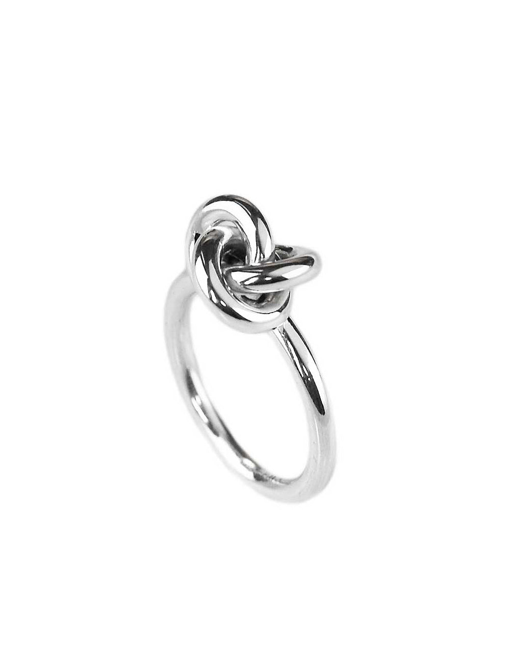 Silverring med knut