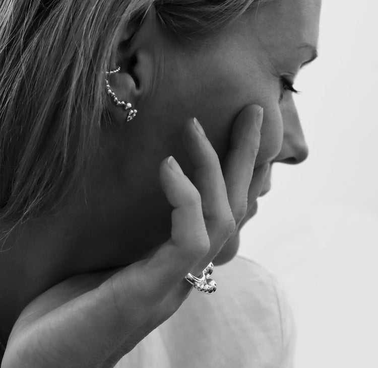 SALE Noomi Band Silver Ring, Large