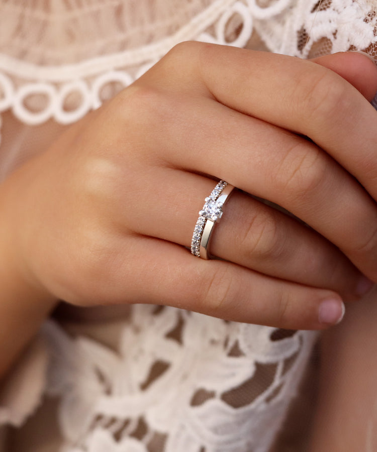 Wedding / Engagement Rings Couple, Sienna + Monet Diamond Rings