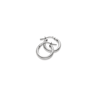 Plain Hoops, Rund profil, 12 mm | 925 silver