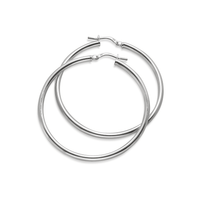 Plain Hoops, Rund profil, 42 mm | 925 silver