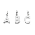 Bokstavsberlocker silver ABC.
