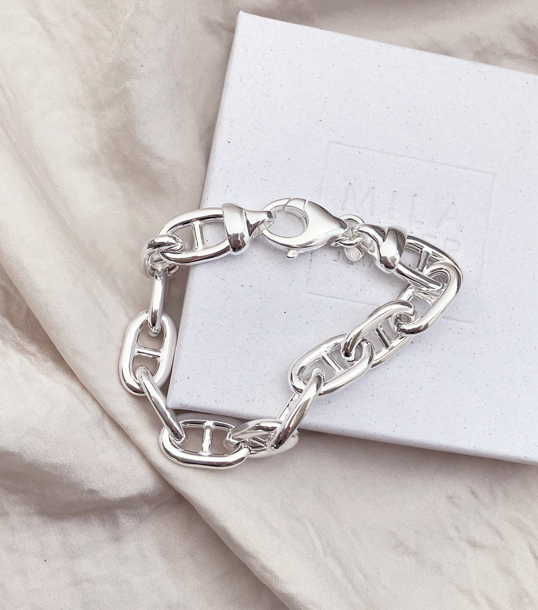 極美品　OVY Silver Anchor Chain Bracelet M 新品 OVY Silver Anchor Chain Bracelet Mサイズ