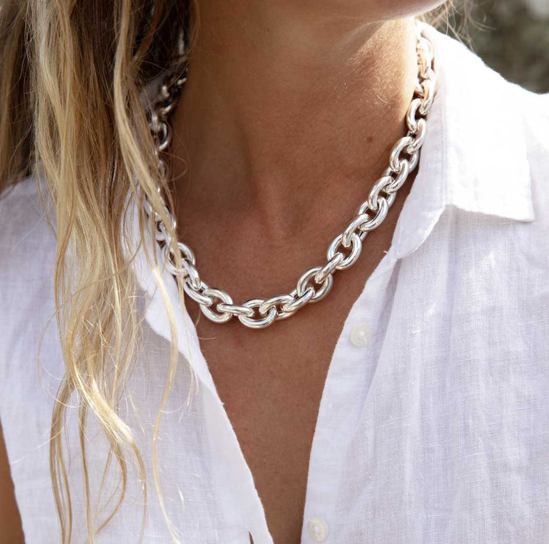 Mega Chunky Chain Necklace 14 mm | 925 silver