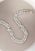 Tjock silverkedja 18 mm bred, chunky silver chain i 925 silver. 