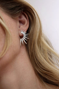 Spectra Statement Earrings, silver | Campaign!