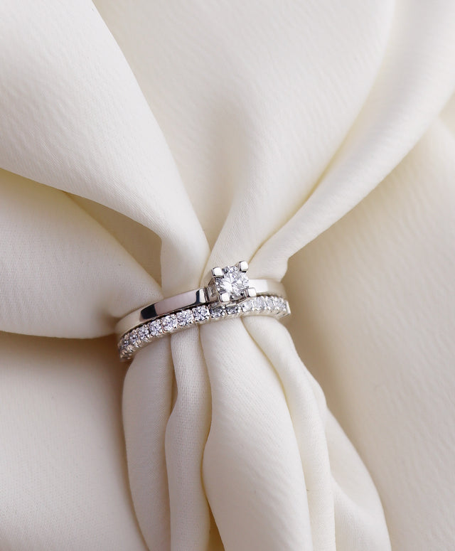 Wedding / Engagement Rings Couple, Sienna + Monet Diamond Rings